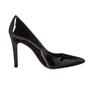 Calvin Klein Brady Black Patent Leather Heel